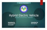 Hybrid electric vehicle Seminar Presentation