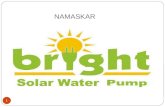Bright solar water pump   irrigation