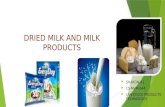 Technology of milk products Dry Milk powder presentation