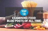 Top 10 Examining Food Blog Posts