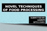 Novel techniques of food processing