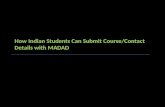 Student registration at madad