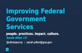 Improving Federal Government Services