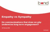 Empathy vs sympathy. Integrated campaigns conference, 25 February 2016