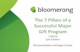 The 7 Pillars of a Successful Major Gift Program