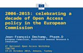 Ten Years of Open Access in the European Commission (2006-2015)