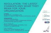 Annual Conference A2: Regulation: The latest changes and what they mean for your organisation | NCVO