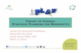 Theory of Change: Strategic Planning for Nonprofit Organizations