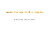 Waste management in hospital
