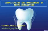 Complication and management of tooth extraction albayati