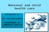 Maternal and child health care services