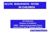 Rheumatic fever - Dr. S. Srinivasan