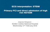 ECG interpretation in NSTEMI