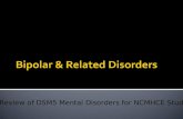 Bipolar & Related Disorders for NCMHCE Study
