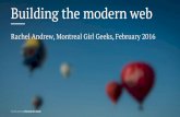 Montreal Girl Geeks: Building the Modern Web