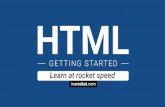 Learn HTML5: Getting Started