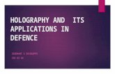 Holography and  its applications in defence