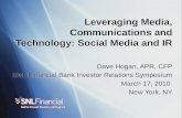 Social Media for Bank Investor Relations