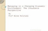 Managing in a changing economic environment, the
