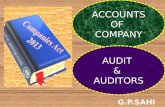 Accounts & Audit of Company