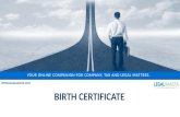 Birth certificate | format | template | Legalraasta