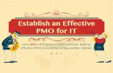 Establish an Effective PMO for IT