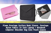 PLEMO Envelope Surface Book Sleeve, Envelope Nylon Fabric 14 inch Laptop Bag