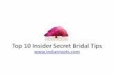 Top 10 Insider Secret Bridal Tips Indianroots