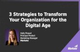3 Strategies to Transform Your Organization for the Digital Age