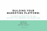 Building Your Marketing Platform: 10 Do's and Don'ts of An Effective Marketing Machine