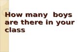 How many boys are there in your class