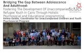 Bridging The Gap Between Adolescence And Adulthood: Fostering The Development Of Unaccompanied Refugee Youth In Cairo Through Holistic Psychosocial and.