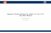 Updated Thermo-Mechanical Model of the CLIC Two-Beam Module Riku Raatikainen 18.7.2011.