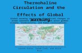 Thermohaline Circulation and the Effects of Global Warming Global warming is causing significant changes in ocean currents which will in turn alter global.