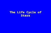 The Life Cycle of Stars. Cycle for all stars Stage One- Born in vast, dense clouds of gas, mostly hydrogen along with small amounts of helium, and dust.