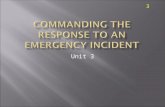 3 Unit 3. 3  Discuss the purpose of the National Incident Management System (NIMS).  Discuss the utility of NIMS at a fire incident.  Describe the.