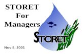1 Nov 8, 2001 STORET For Managers. 2 STORET Ambient Water Quality and Biological Data.
