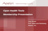 Open Health Tools Membership Presentation Jack Bowie SVP Sales and Marketing Apelon, Inc. 1.
