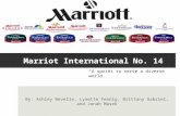 Marriot InternationalNo. 14 By: Ashley Nevelle, Lynette Fennig, Brittany Gabriel, and Jonah Masek “A sprint to serve a diverse world.”