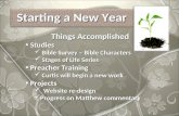Starting a New Year Things Accomplished Studies Studies Bible Survey – Bible Characters Bible Survey – Bible Characters Stages of Life Series Stages of.