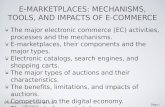 Page © BIS Department, 2015: BIS 312 E- Commerce E-MARKETPLACES: MECHANISMS, TOOLS, AND IMPACTS OF E-COMMERCE The major electronic commerce (EC) activities,