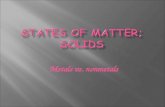 States of matter; solids