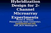 Hybridization Design for 2-Channel Microarray Experiments Naomi S. Altman, Pennsylvania State University),  NSF_RCN.