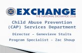 Child Abuse Prevention (CAP) Services Department Director – Genevieve Stults Program Specialist – Zac Shoup.
