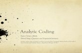 Analytic Coding Space Items: Moon (Mind Map, Question and Expanded formats) Analytic coding using conceptual vocabulary from the Basic Conceptual Systems.