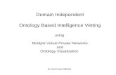 Domain Independent Ontology Based Intelligence Vetting using Multiple Virtual Private Networks and Ontology Visualization Dr. Paul Prueitt 1/29/2003.