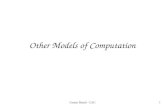 1 Other Models of Computation Costas Busch - LSU.