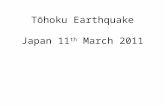 Tōhoku Earthquake Japan 11 th March 2011. Population and Economy 126,475,664 (July 2011 est.) 10th Largest Population Source: (World Factbook) The economy.