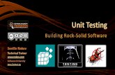 Unit Testing Building Rock-Solid Software Svetlin Nakov Technical Trainer  Software University