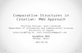 Comparative Structures in Croatian: MWU Approach Kristina Kocijan, Sara Librenjak Department of Information and Communication Sciences University of Zagreb.